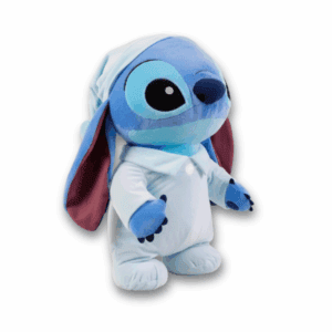 vista 3/4 peluche Stitch en pijama