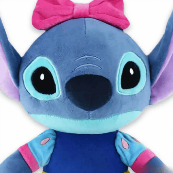 zoom cara Peluche Stitch niña