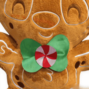 primer plano cara peluche Stitch pan de jengibre