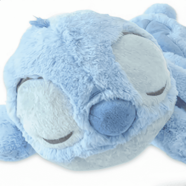 Zoom cara peluche Stitch durmiendo