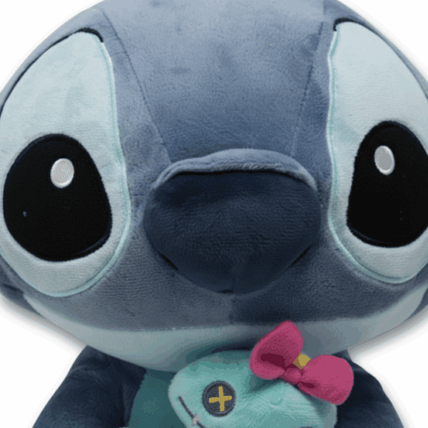 Peluche Stitch 100 Años oficial Disney zoom cara