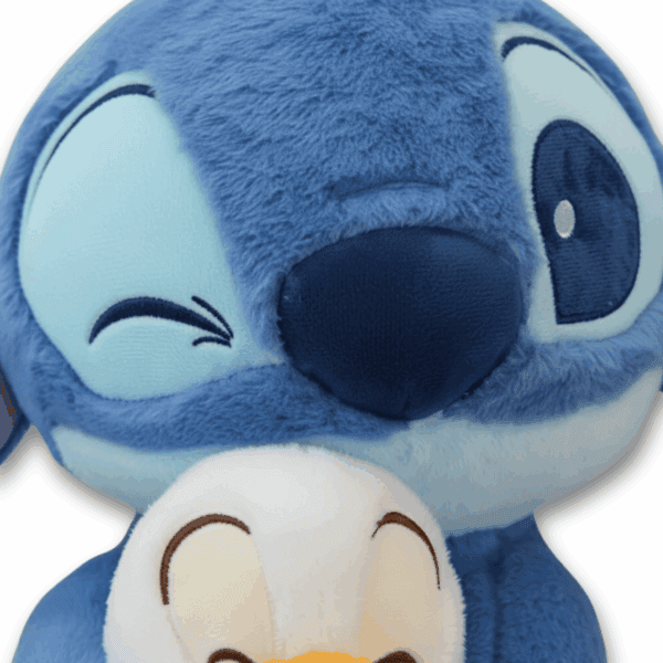 Zoom cara Peluche Stitch pato oficial Disney