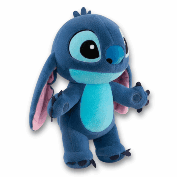 Peluche gigante Stitch azul vista 3/4