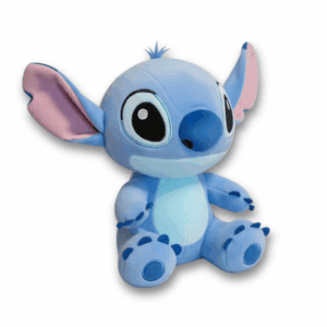 Vista de 3/4 Peluche Stitch Azul