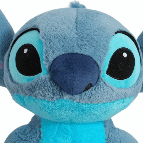 zoom sobre cara peluche Stitch 55cm