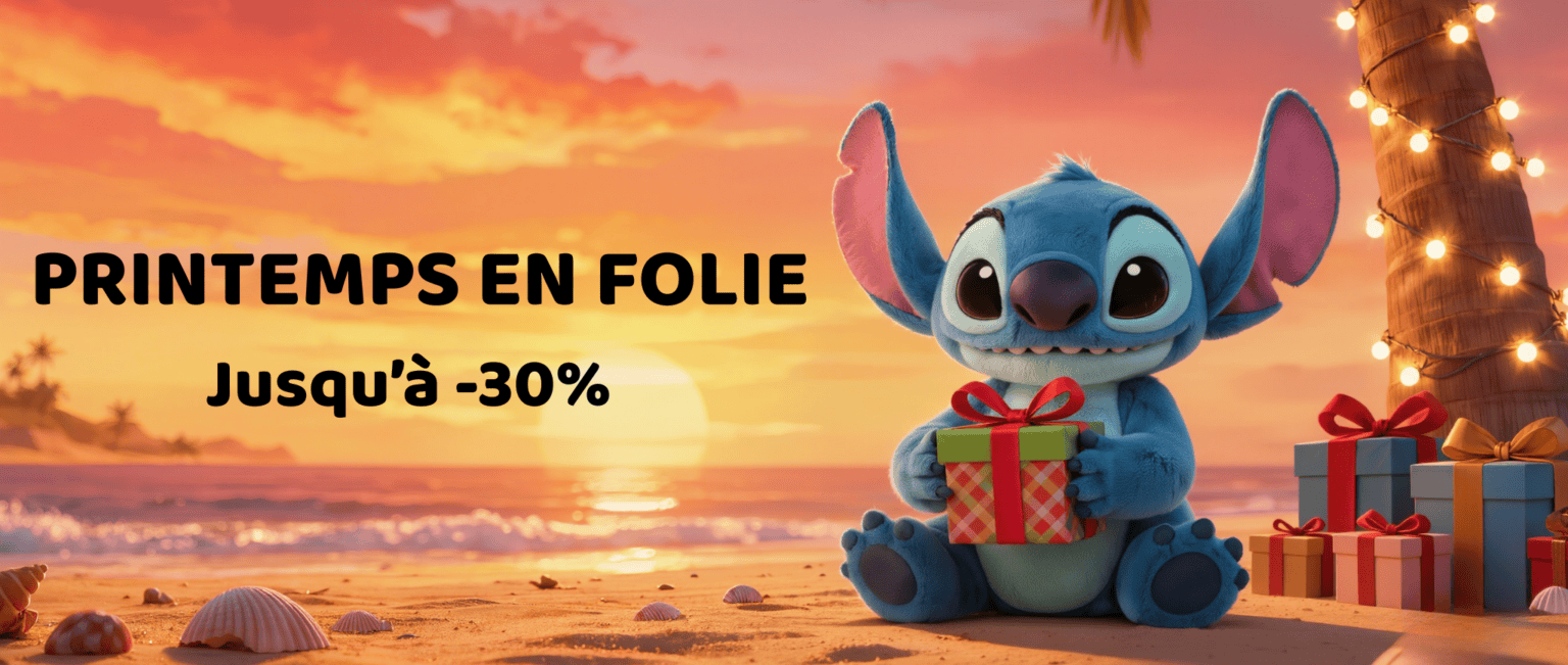 peluche Stitch banner primavera ordenador