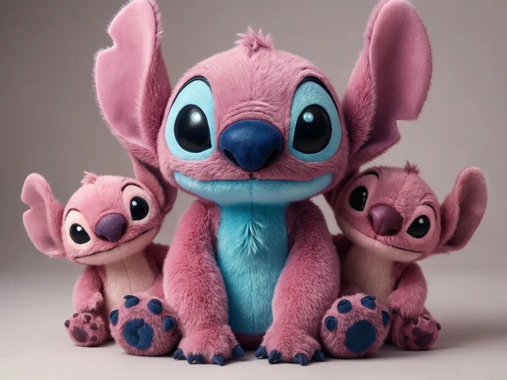 peluches stitch rosado